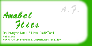 amabel flits business card